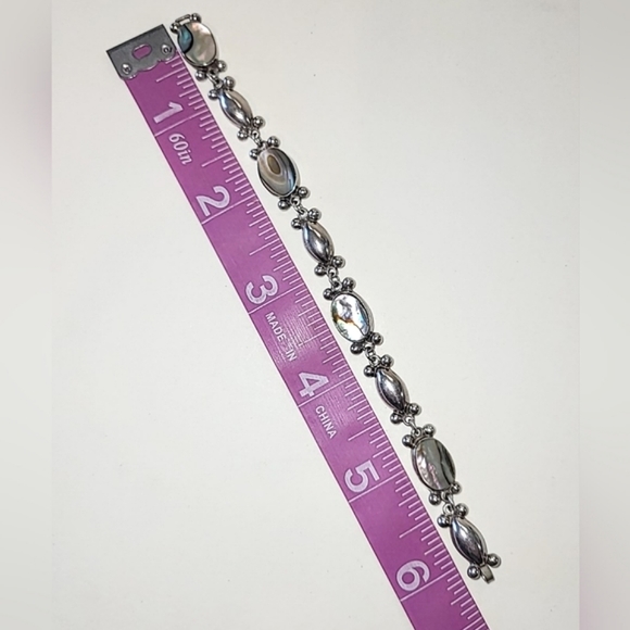PARRA - HORACIO DE LA PARRA STERLING SILVER & ABALONE BRACELET - Picture 8 of 9